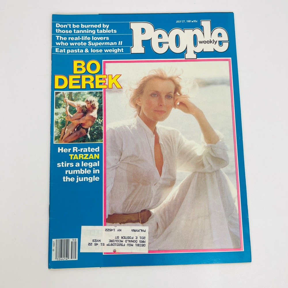 People Weekly Magazine July 27 1981 Bo Derek Tarzan Cheryl Tiegs Ad Vintage Good